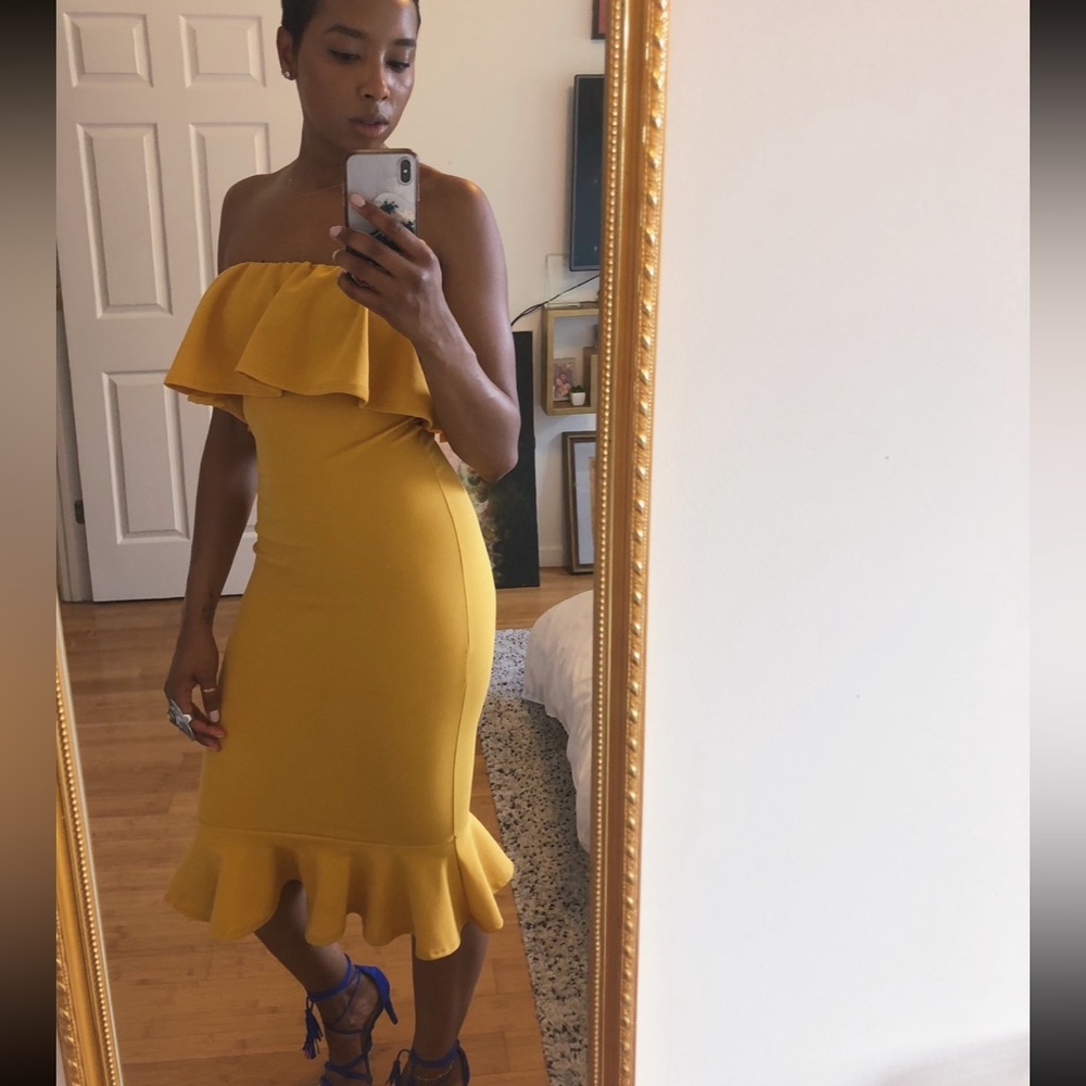 Fun Ruffle Fitted Dress